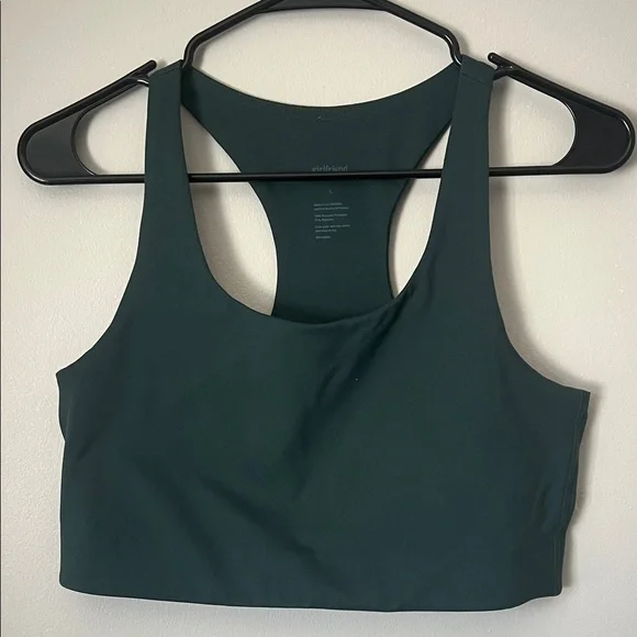 Girlfriend Collective Deep Green Sports Bra - Picture 4 of 6
